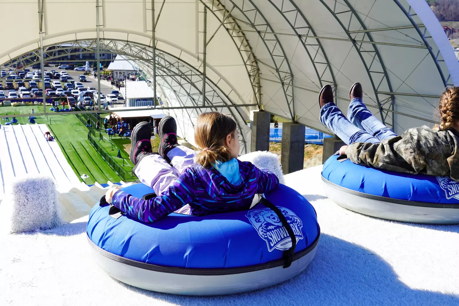 rowdy bear snow tubing hill