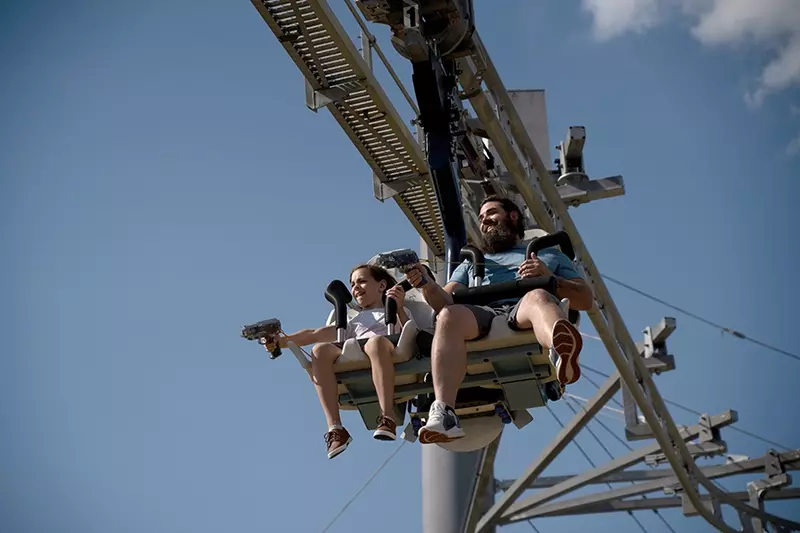 ski lift shootout coaster