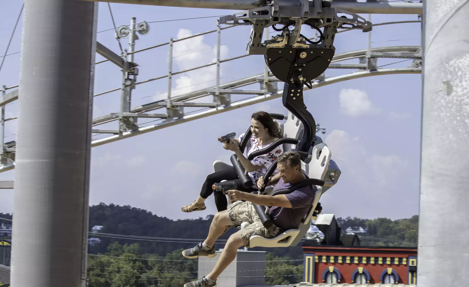 rowdy bear laser gun coaster 