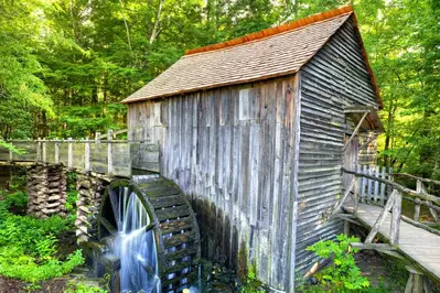 grist mill in Cades cove