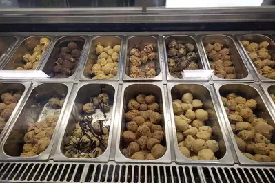 cookie dough bites from cookie dough monster in pigeon forge
