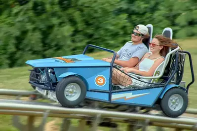power coaster rowdy bear in pigeon forge