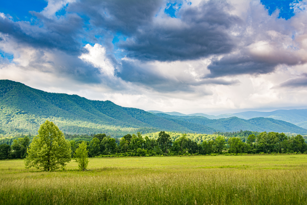 Smoky Mountain view at Cades Cove