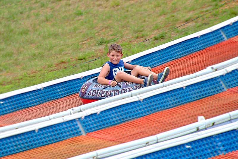 Riding down the Tubing Hill