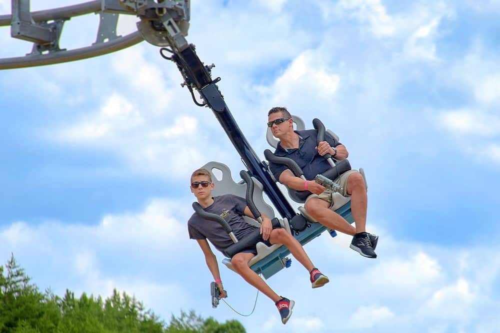 Laser Gun Coaster at Rowdy Bear's Smoky Mountain Snowpark