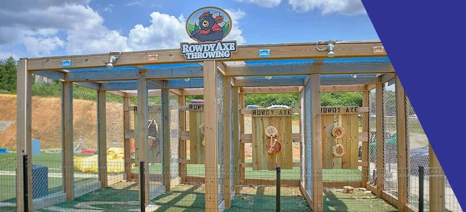 outdoor axe throwing