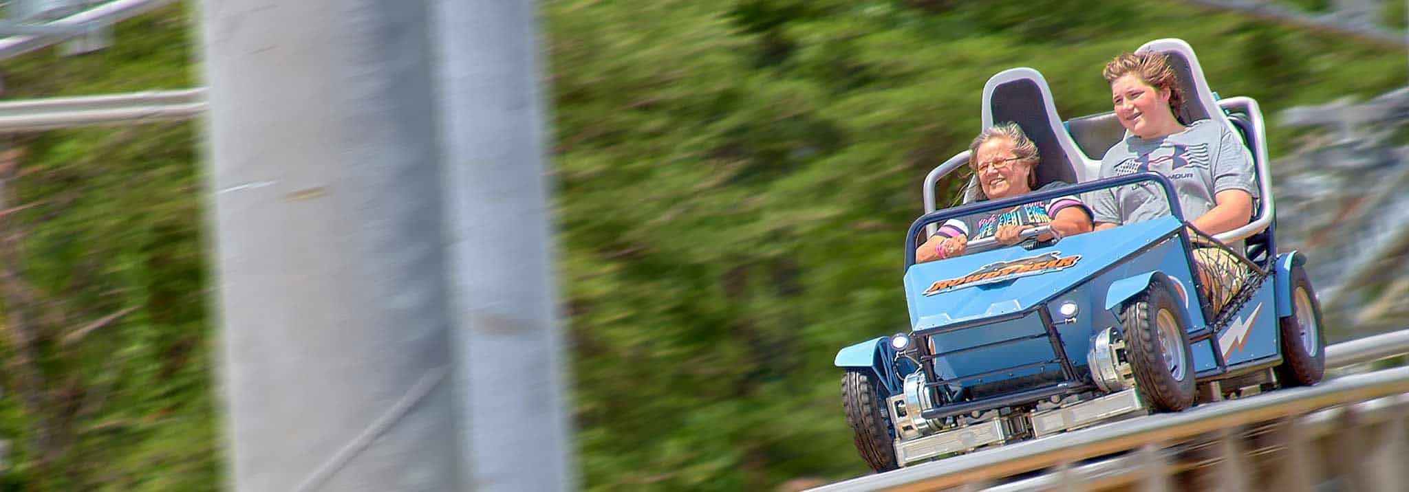 Couple on Alpine Coaster