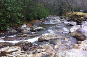 river at one of the pigeon forge parks