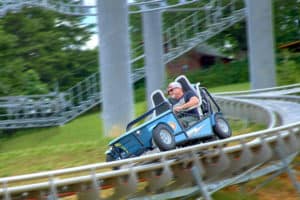 power coaster at Rowdy Bear's Smoky Mountain Snowpark in pigeon forge