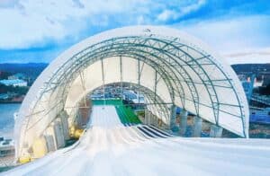 canopy at rowdy bear's smoky mountain snowpark