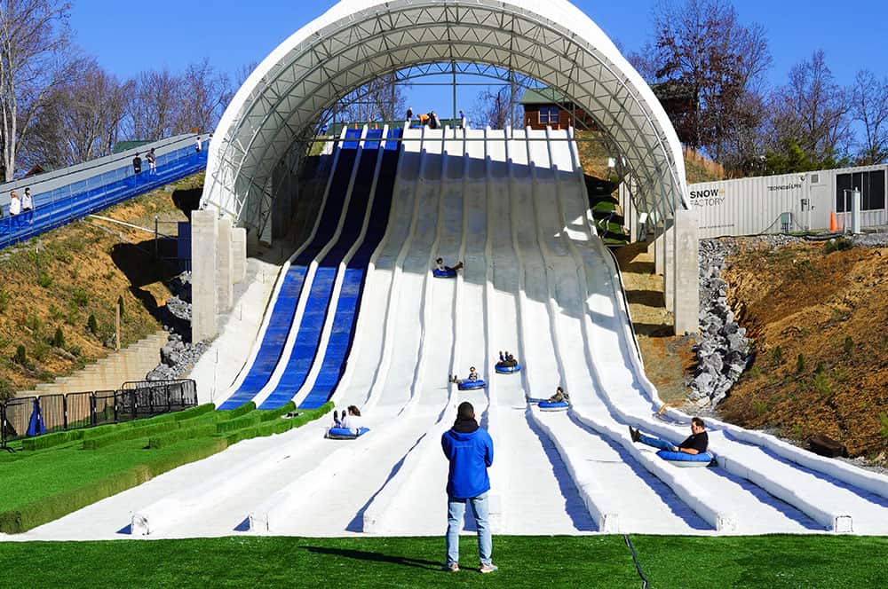 snow tubing in pigeon forge tn